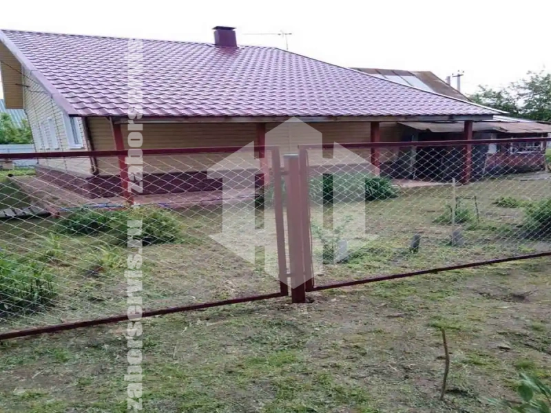 Забор из сетки рабицы секциями 59 метров