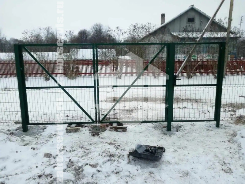 Забор из сетки гиттер 82 метра